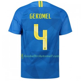 Günstige Fußballtrikots Brasilien Geromel 4 WM 2018 Auswärts-trikot kaufen